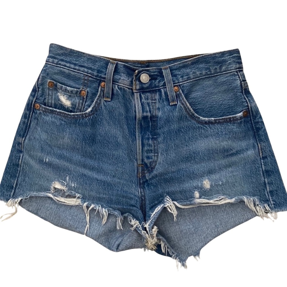 Levi High Waisted Denim Shorts